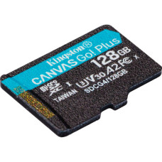 Карта пам'яті Kingston 128GB microSDXC сlass 10 UHS-I U3 V30 A2 Canvas Go Plus G4 (SDCG4/128GBSP)