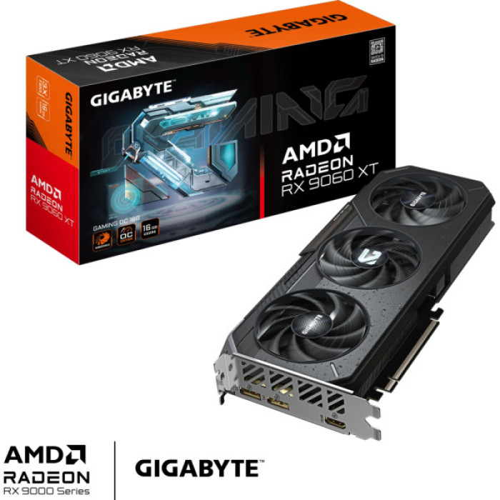 Відеокарта GIGABYTE Radeon RX 9060 XT 16Gb GAMING OC (GV-R9060XTGAMING OC-16GD)