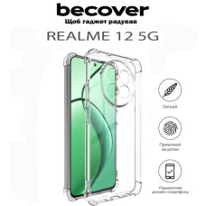 Чохол до мобільного телефона BeCover Anti-Shock Realme 12 5G Clear (711782)