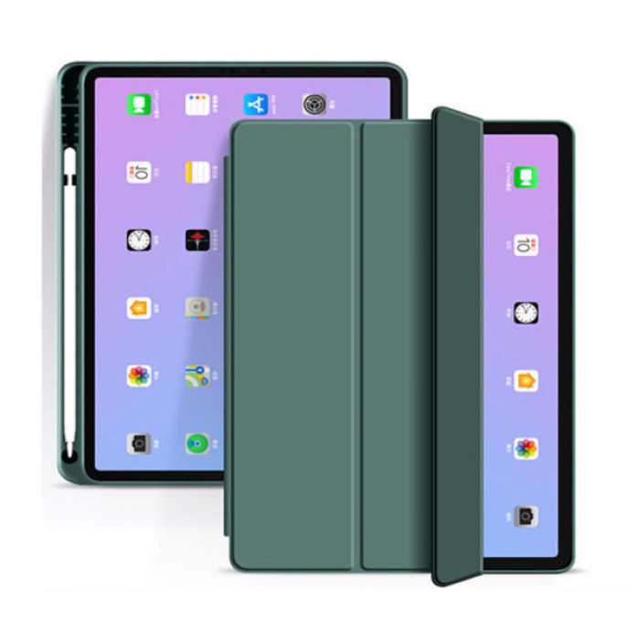 Чохол до планшета BeCover Tri Fold Soft TPU mount Apple Pencil Apple iPad 10.9" 2022/24/11" 2025 Dark Green (708460)