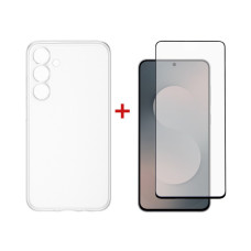 Чохол до мобільного телефона Dengos Samsung Galaxy S25 FE TPU+glass Transparent (DG-KM-172)