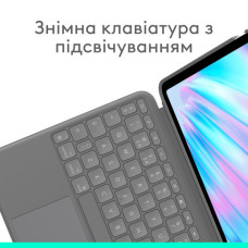 Чохол до планшета Logitech Combo Touch for iPad Air 13-inch (M2) OXFORD GREY - US (L920-012618)