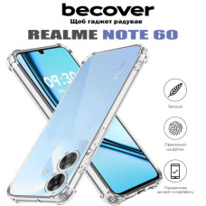 Чохол до мобільного телефона BeCover Anti-Shock Realme Note 60 Clear (713015)