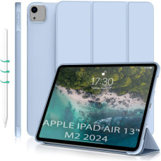Чохол до планшета BeCover Tri Fold Soft TPU Silicone Apple iPad Air 13" M2/M3 (2024/2025) Light Blue (711741)