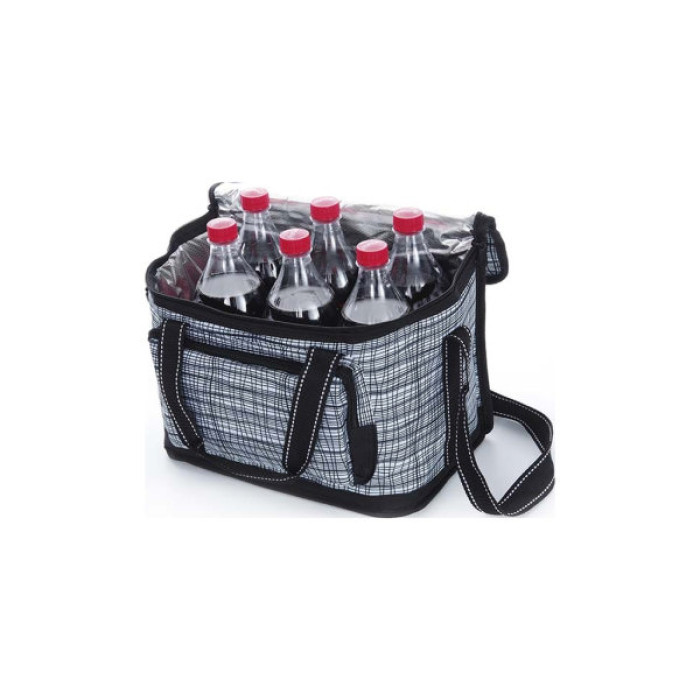 Термосумка СИЛА 15 л чорно-біла (32х20х24 см) (960604)