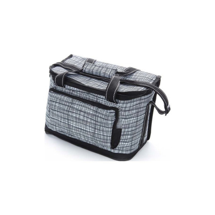 Термосумка СИЛА 15 л чорно-біла (32х20х24 см) (960604)