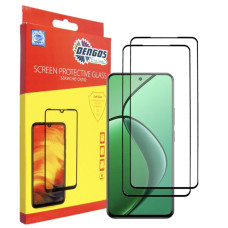 Скло захисне Dengos Realme 12 4G Black 2 pcs (DG-TG2P-89)