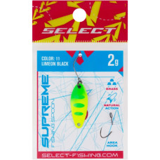 Блешня Select Supreme 2.0g 27mm 11 LimeON Black (1870.80.45)