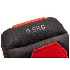 Обважнювач Reebok Flexlock Ankle Weights чорний, червоний RAWT-11270 0.5 кг (885652017237)