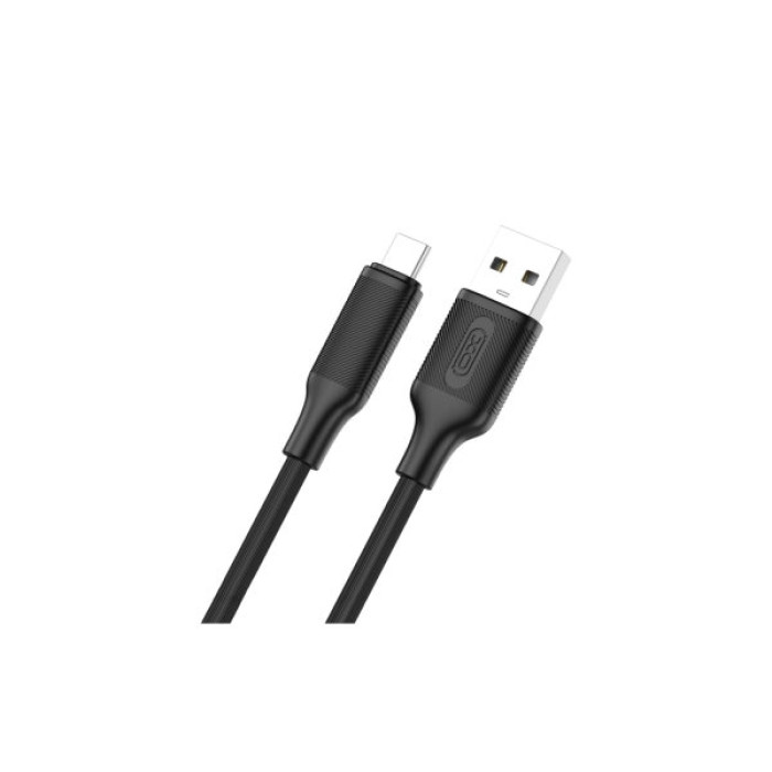 Дата кабель USB 2.0 AM to USB-C 1.0m black XO (NB265-AC.black)