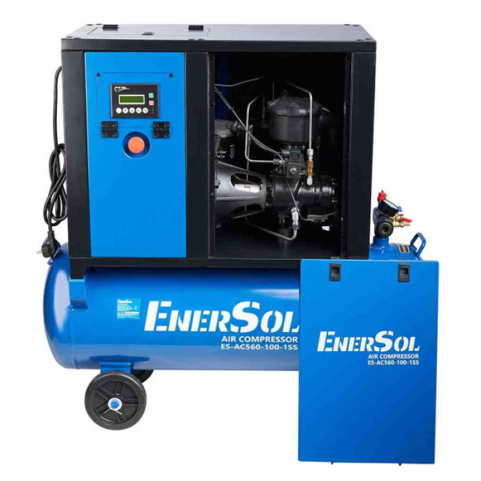 Компресор Enersol гвинтовий ES-AC560-100-1SS, 560 л/хв, 3 кВт, 119.0 кг (ES-AC560-100-1SS)