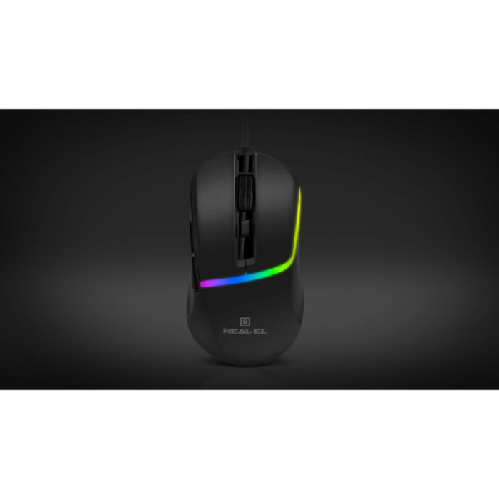 Мишка REAL-EL RM-530 USB Black (EL123200053)