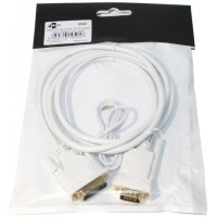 Кабель мультимедійний DVI M to VGA M 1.0m 24+1pin white Atcom (9505)