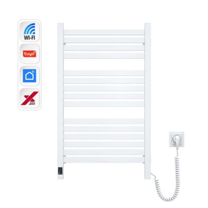 Сушарка для рушників Navin Авангард Х, 800х480, Wi-Fi, білий, правобічна (12-172055-4880)