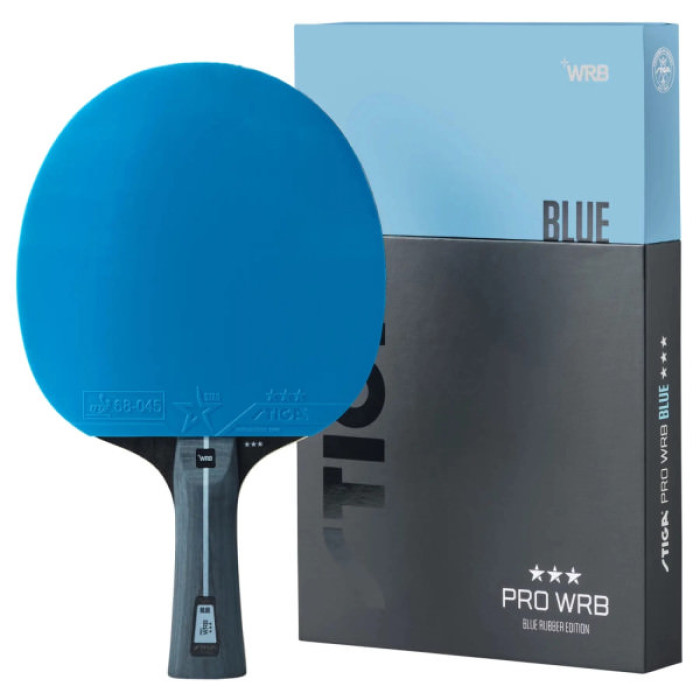Ракетка для настільного тенісу Stiga Pro WRB Blue Edition 3 Star FL (1213-0006-01) (931185)