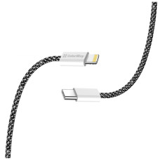 Дата кабель USB-C to Lightning 2.0m 27W PD FC black ColorWay (CW-CBPDCL068-BK)