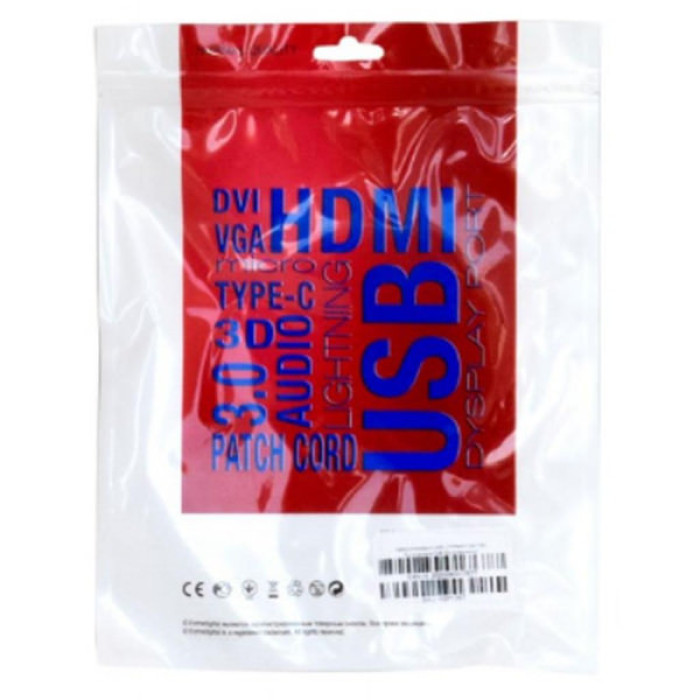 Патч-корд 1.6м, UTP, cat.5e, CCA, blue Extradigital (KBP1767)