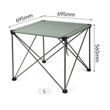 Туристичний стіл Naturehike CNK2450JJ013, L, алюміній, сірий (6976507663243)