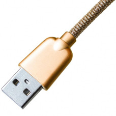 Дата кабель USB 2.0 AM to Micro 5P 1.0m 1.5A, Gold Grand-X (MM02G)