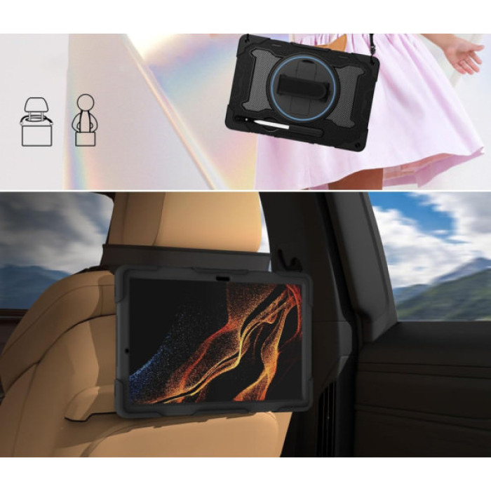 Чохол до планшета BeCover Samsung Galaxy Tab S9 Plus (SM-X810/SM-X816)/S9 FE Plus (SM-X610/SM-X616) 12.4" Black (712917)