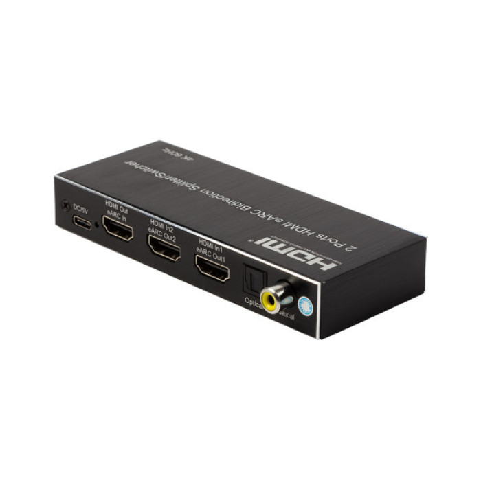 Розгалужувач PowerPlant 2 Ports HDMI eARC (CA914906)
