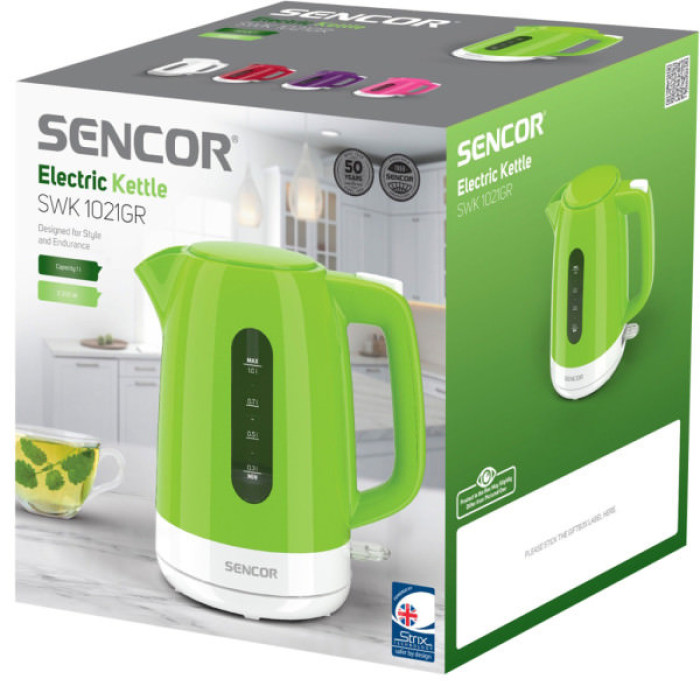 Електрочайник Sencor SWK 1021GR (SWK1021GR)