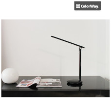 Настільна лампа ColorWay 4W with built-in battery 1800 mAh USB in/out 5V*1A, black (CW-DL02B-B)