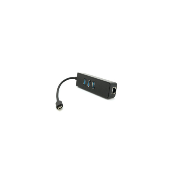 Концентратор Voltronic USB-C to 3xUSB 3.0 + RJ45 1000Mbps black (YT-TCA3H3+Et-W)