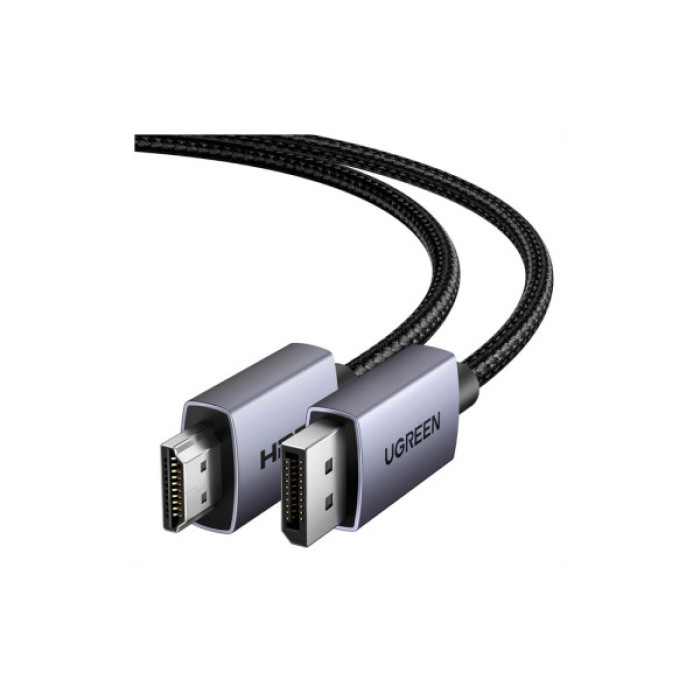 Кабель мультимедійний DisplayPort M to HDMI M 1.5m V2.0 4K30Hz DP125 black Ugreen (35841)