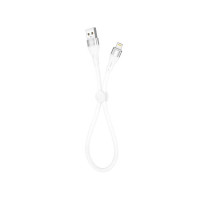 Дата кабель USB 2.0 AM to Lightning 0.25m 2.4A white XO (XO-NB179-BK)