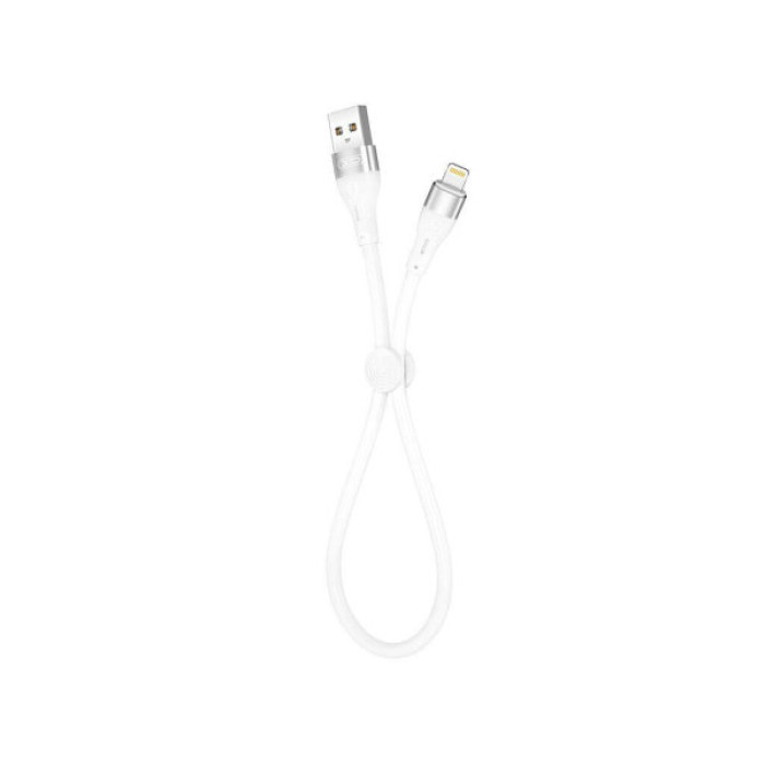 Дата кабель USB 2.0 AM to Lightning 0.25m 2.4A white XO (XO-NB179-BK)
