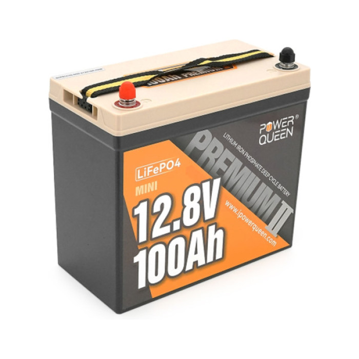 Батарея LiFePo4 Power Queen 12.8V 100Ah Mini (P12V100-PREM-16-A60-DE)