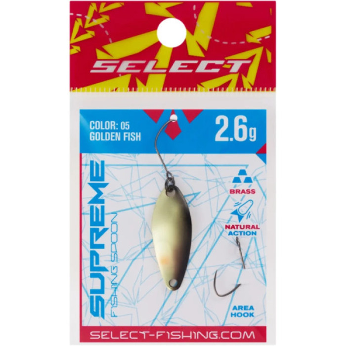 Блешня Select Supreme 2.6g 30mm 05 Golden Fish (1870.80.55)
