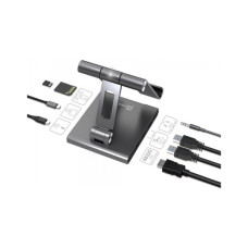 Порт-реплікатор J5create Dock-Station Ipad USB-C 8-in-1 (HDMI/PD/картридер/USB-A/USB-C/Audio) (JTS224-N)