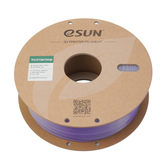 Пластик для 3D-принтера eSUN PLA UV 1,75mm 1kg Purple (PLA-UV CC175UV-Z1P1)