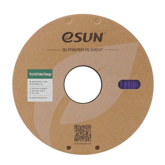 Пластик для 3D-принтера eSUN PLA UV 1,75mm 1kg Purple (PLA-UV CC175UV-Z1P1)