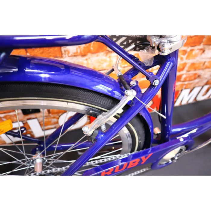 Велосипед Dorozhnik Ruby AM Vbr 26" 17" ST 2024 Темно-синій (OPS-D-26-257)