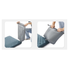 Матрац надувний Naturehike CNH22DZ018, 183х58х7 см, сірий, із мішком для надування (6975641888482)