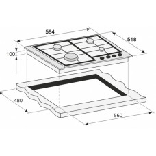 Варочна поверхня PRIME Technics PGH 50053 FGBIXC