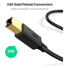 Кабель для принтера USB 2.0 AM/BM 2.0m black Ugreen (20847)
