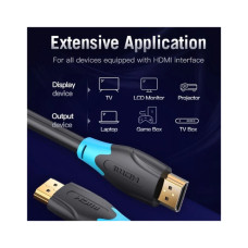 Кабель мультимедійний HDMI M to HDMI M 30.0m 1080p60Hz black Vention (AACBT)