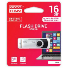 USB флеш накопичувач Goodram 16GB Twister Black USB 3.0 (UTS3-0160K0R11)