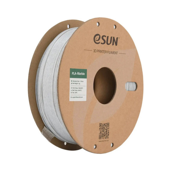 Пластик для 3D-принтера eSUN PLA eMarble 1,75мм, 1кг, marble/nature (eMarble-P175N1)
