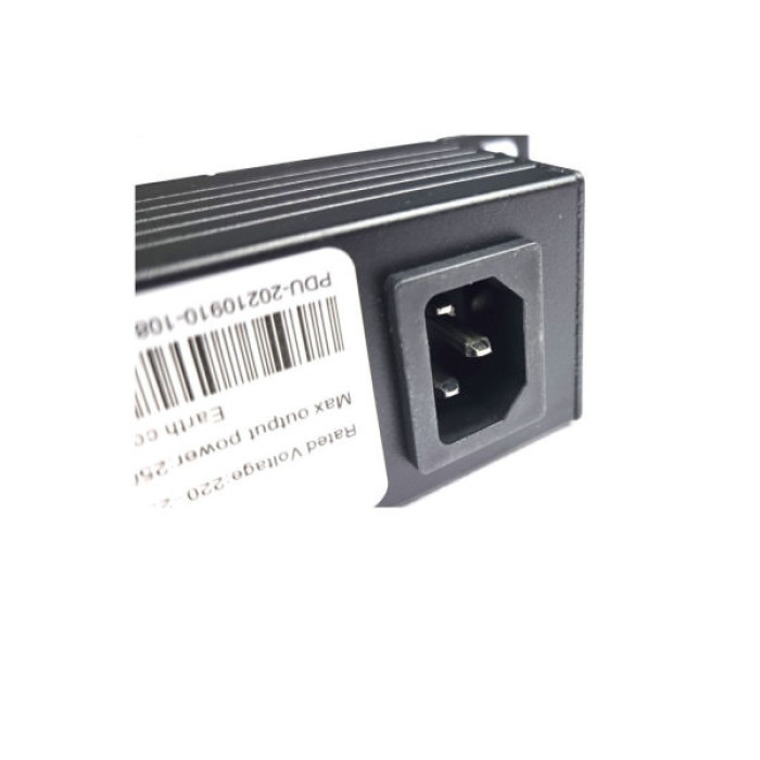 Силовий блок Eserver 19" 9 розеток, без выкл., без кабеля, алюм. корпус, 16А (WT-2261A-GER-9WAY-WO)