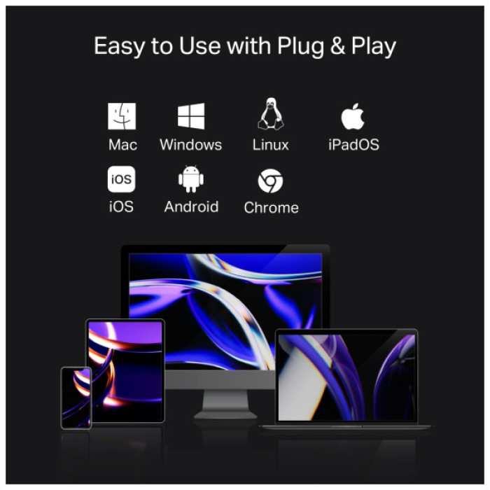 Порт-реплікатор TP-Link USB Type-C 9-в-1 (UH9120C)