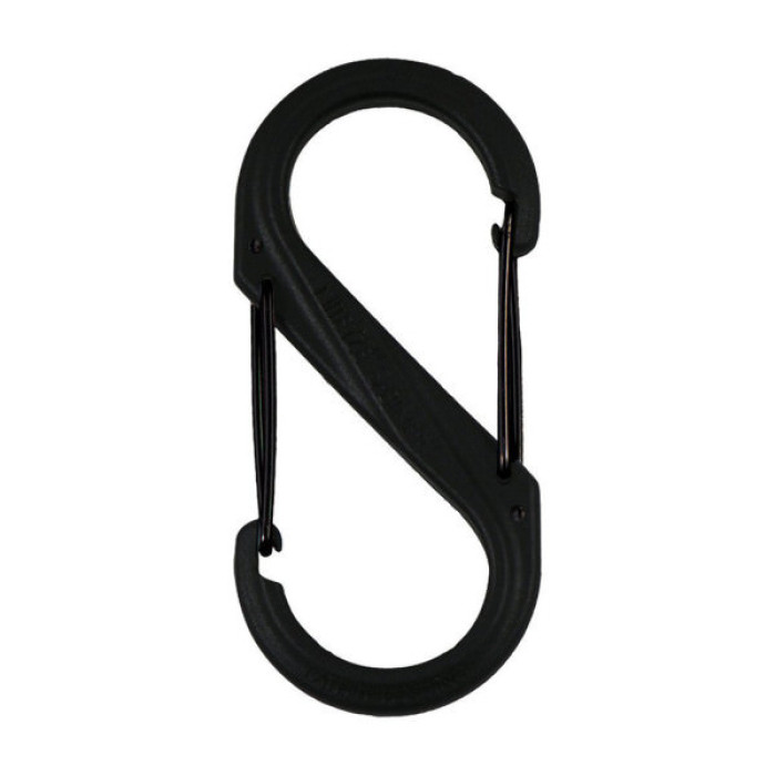Карабін туристичний Nite ize Plastic Carb S Biner Size 6 NI676 All Black (4823082709571)
