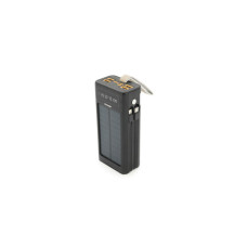 Батарея універсальна Linkage 30000mAh, Solar, 22.5W, cables Туре-С+Lighting, Black (LKP-46)