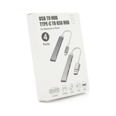 Концентратор Voltronic USB-C 4xUSB 3.0 0.1m black (YT-TC3H4-B)