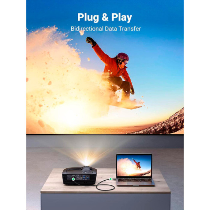 Кабель мультимедійний HDMI M to DVI M 1.5m HD106 black Ugreen (11150)