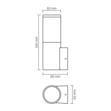 Світильник Videx архітектурний IP54 GU10 (VL-AR091B)